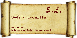 Svéd Ludmilla névjegykártya